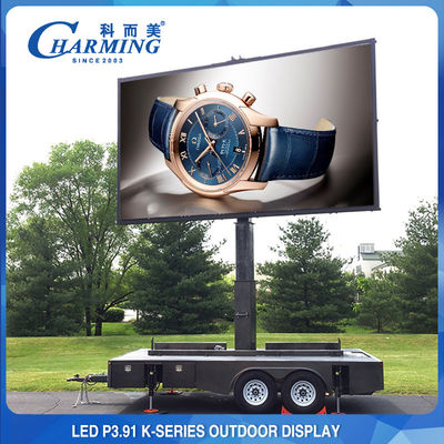 Εξωτερική οθόνη LED σειράς P3.91 K Ultra Wide Viewing Angle Lamp Beads Design LED Display