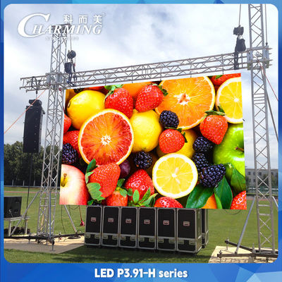 3840Hz Πλήρες χρώμα P3.91 Πρακτική ενοικιαζόμενη οθόνη LED για σκηνικό φόντο