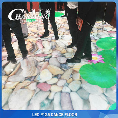 P12.5 Διαδραστικό LED Dance Floor Portable For Wedding Club Hotel