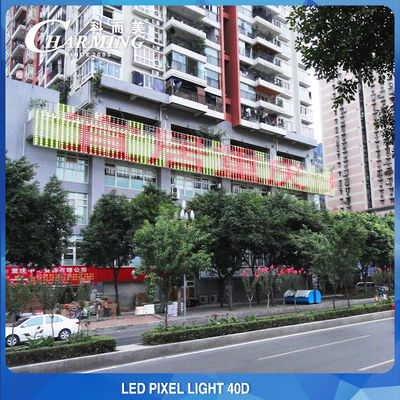 IP68 Αδιάβροχος φωτισμός πρόσοψης σπιτιών, DC24V Full Color Pixel LED