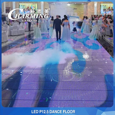 Temper Glass 40x40 LED Video Floor , Πρακτική διαδραστική πίστα χορού LED
