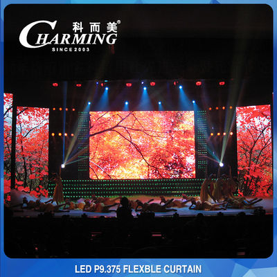 Πλήρης έγχρωμη κουρτίνα με ευέλικτη οθόνη LED RGB HD P9.375 Ultra Slim
