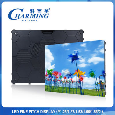 Εσωτερικό 640x480mm των οδηγήσεων P1.25 P1.53 P1.86 P2 P2.5 πλήρες χρώμα αργιλίου 4K οθόνης