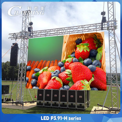 P3.91 Εξωτερική διαφήμιση LED οθόνη τοίχου βίντεο IP65 Αδιάβροχη