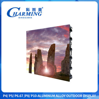 P4 P6 P8 Διαφημιστική εξωτερική οθόνη IP65 LED με 3840Hz