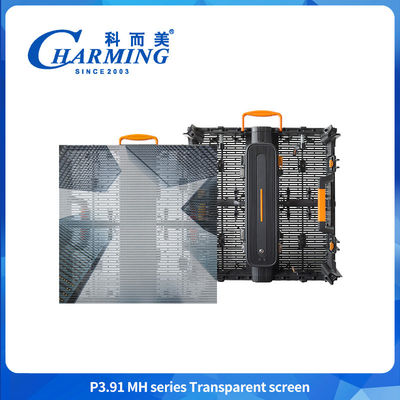 Διαφανές Τοίχος οθόνης P3.91 υψηλής ποιότητας 3840hz ανανεώστε IP65 αδιάβροχο