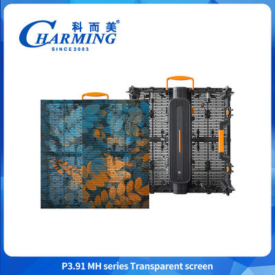 500*500mm P3.91 LED Διαφανής οθόνη Εμπορικό κέντρο Διαφημιστική οθόνη LED οθόνη τοίχου