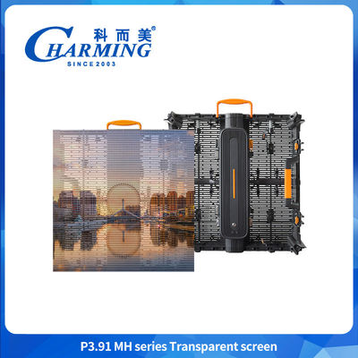 500*500mm P3.91 LED Διαφανής οθόνη Εμπορικό κέντρο Διαφημιστική οθόνη LED οθόνη τοίχου