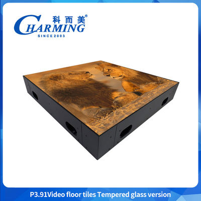 500X500Mm Indoor P3.9 Διαδραστική σκηνή Χορευτικό πάτωμα LED βίντεο τοίχος Εμφάνιση βίντεο πλακάκια Εικονίδιο για εκδηλώσεις μπαρ Εμπορική έκθεση
