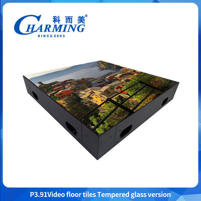 500X500Mm Indoor P3.9 Διαδραστική σκηνή Χορευτικό πάτωμα LED βίντεο τοίχος Εμφάνιση βίντεο πλακάκια Εικονίδιο για εκδηλώσεις μπαρ Εμπορική έκθεση