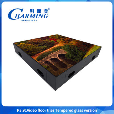 500X500Mm Indoor P3.9 Διαδραστική σκηνή Χορευτικό πάτωμα LED βίντεο τοίχος Εμφάνιση βίντεο πλακάκια Εικονίδιο για εκδηλώσεις μπαρ Εμπορική έκθεση