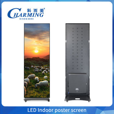 Πλήρο χρώμα P2.5 P1.86 P2 Εσωτερική οθόνη LED αφίσας οθόνη Wifi USB Φόρο στέκεται LED διαφήμιση ψηφιακή αφίσα οθόνη