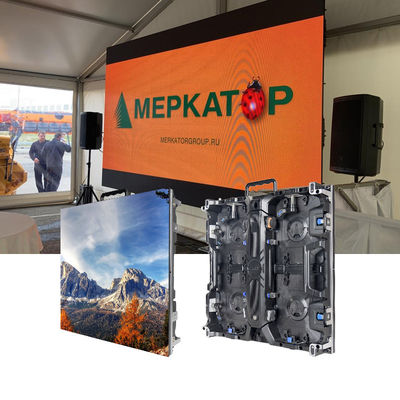 Υψηλό ποσοστό ανανέωσης, έντονα χρώματα P2.976 LED OutdoorScreen για γήπεδο μπάσκετ, εστιατόριο, έκθεση