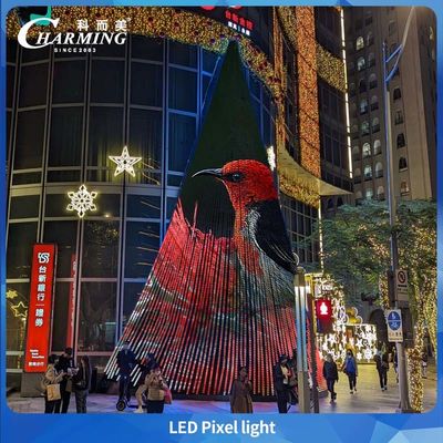 Επίπεδο Διαφανές Ip66 Εξωτερικό Led Pixel Light Χαμηλής Ισχύος Για Γέφυρες