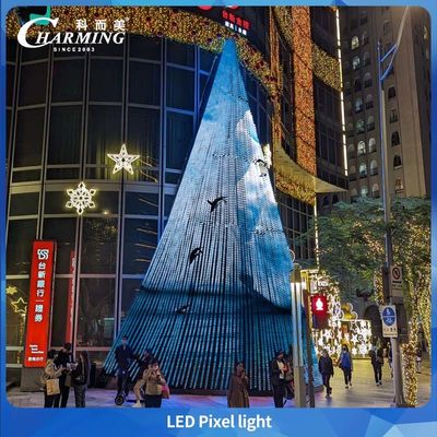 2025 Δημοφιλές προϊόν Pixel Light SMD3535 με κέλυφος PC + διαφανές κέλυφος επιφάνειας για κτίρια όπως φωτισμός χριστουγεννιάτικου δέντρου