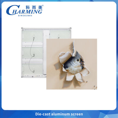 Εξωτερική οθόνη LED P6 Χαλαρή και ελαφριά για διαφήμιση με ράβδους διάσπασης θερμότητας