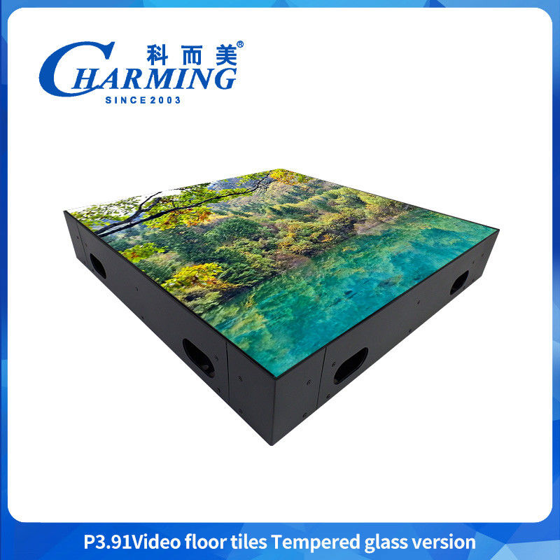 500X500Mm Indoor P3.9 Διαδραστική σκηνή Χορευτικό πάτωμα LED βίντεο τοίχος Εμφάνιση βίντεο πλακάκια Εικονίδιο για εκδηλώσεις μπαρ Εμπορική έκθεση
