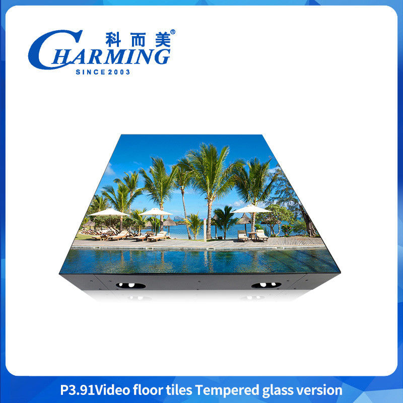 P3.91 GOB Διαδικασία Led Dance Floor Αδιάβροχο βίντεο Led Dance Floor 500mm By 500mm για γάμο & συμπόσιο