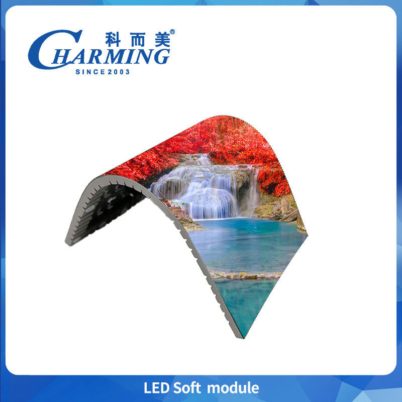 P1.86-P4 Ενδοσωματική οθόνη LED μαλακές μονάδες 4K μέγιστη κάμψη έως 135° για εμπορική διαφήμιση οθόνης