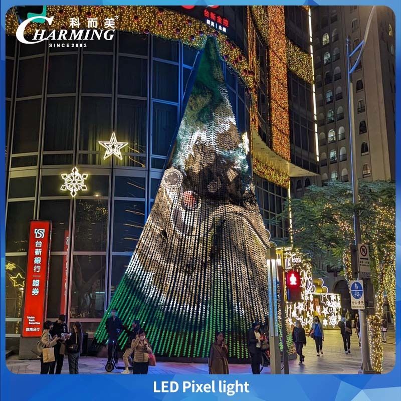 IP65 εξωτερικό αδιάβροχο κτίριο υψόμετρος φωτισμός Pixel με χρώμα οθόνης RGB