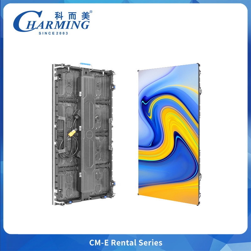 Charming P2.976 Indoor CM-EE σειράς αδιάβροχη οθόνη LED πλήρους χρώματος για ενοικίαση με ντουλάπι από κράμα αλουμινίου 500x1000mm