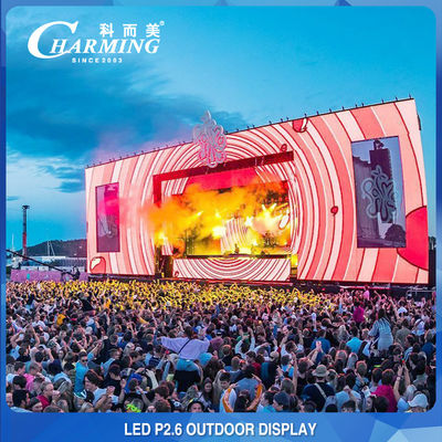 4k LED οθόνη P2.6 σκηνική ενοικίαση εξωτερική LED οθόνη οθόνης οθόνης τοίχου