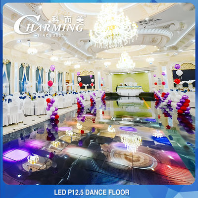 Temper Glass 40x40 LED Video Floor , Πρακτική διαδραστική πίστα χορού LED