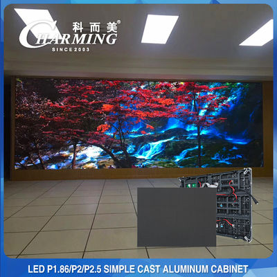 64x48CM Ανθεκτική εσωτερική σταθερή οθόνη LED Pixel Pith P2MM 16Bit