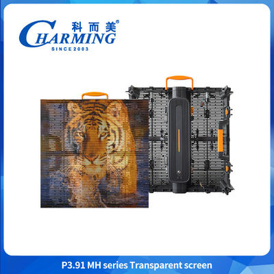 500*500mm P3.91 LED Διαφανής οθόνη Εμπορικό κέντρο Διαφημιστική οθόνη LED οθόνη τοίχου