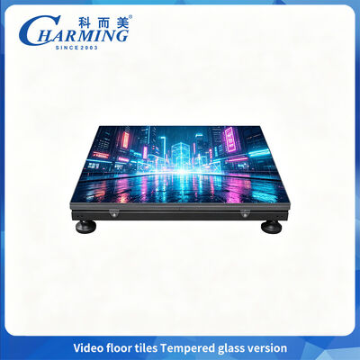 500x1000mm Υψηλής απόδοσης P3.91 LED Video Floor Tiles / Tempered Glass Διαδραστικό πάτωμα χορού